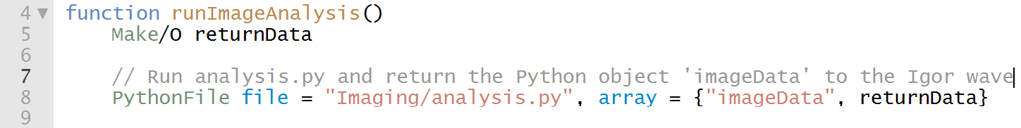 Igor pro10軟件Python控制臺(tái)